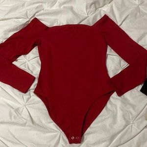 Red body suit